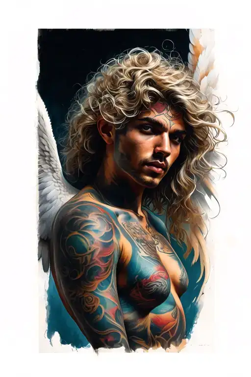 Michael Angel tattoo design idea