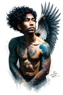 Michael Angel tattoo design idea