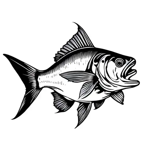 snook realism ecean tattoo design idea