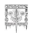 Mayan hieroglyphics tattoo design idea