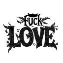 fuck love tattoo design idea