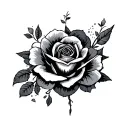 fuck love tattoo design idea