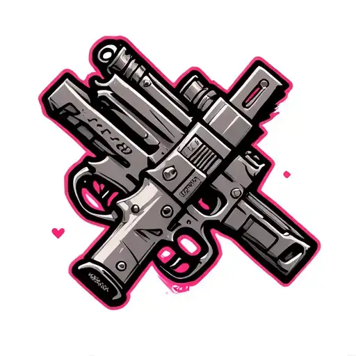 anime weapons tattoo flash tattoo design idea