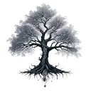 dna tree tattoo design idea