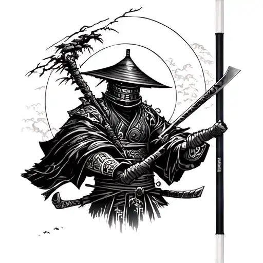 japanese ronin tattoo design idea