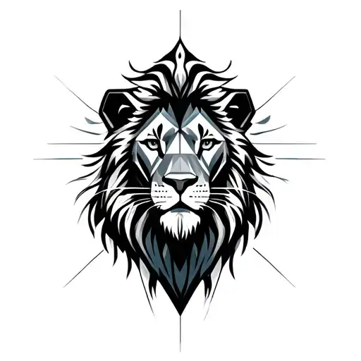 abuse survivor lion tattoo design idea
