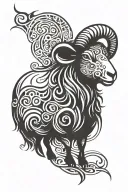 black sheep tattoo design idea