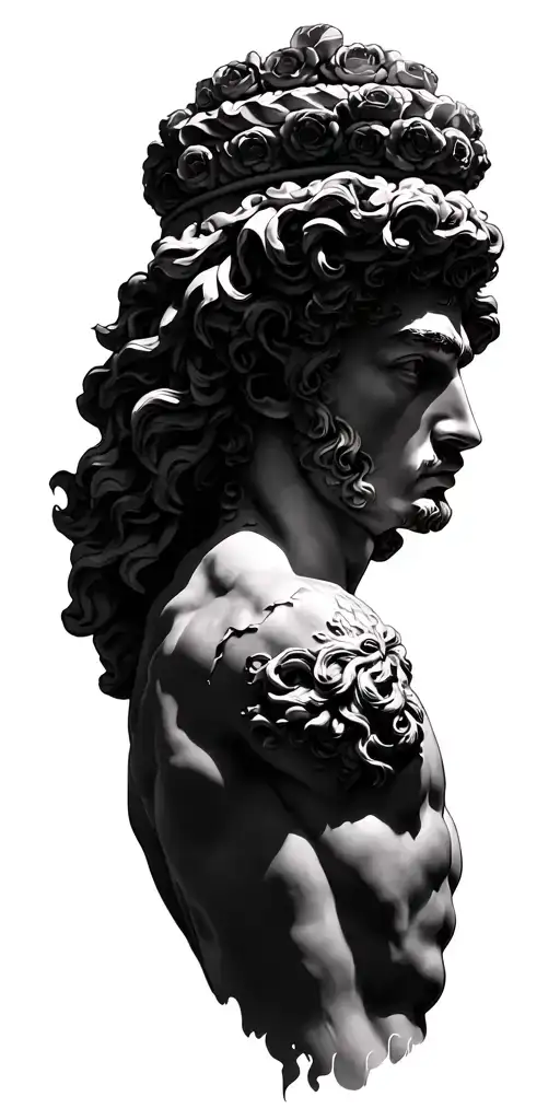 god dionysus god tattoo design idea