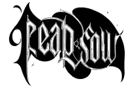 Gothic lettering, "reap" "sow", two seperate words, each word curving upward so that the curve matches the buttocks tattoo design idea