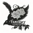 family over everything tattoo design idea