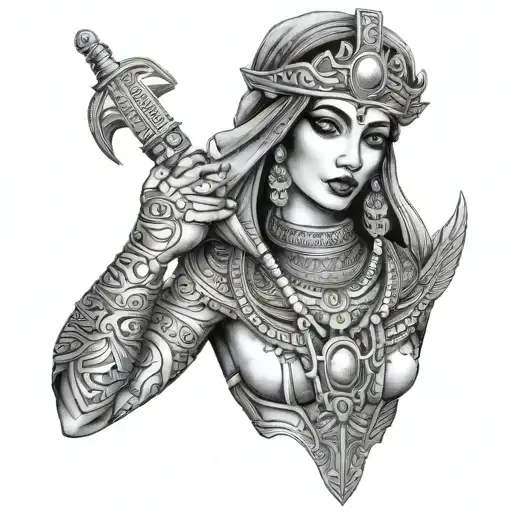 Isis Goddess tattoo design idea