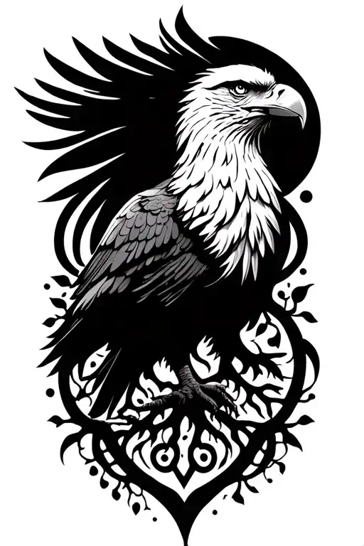 eagle tree of life tattoo tattoo design idea
