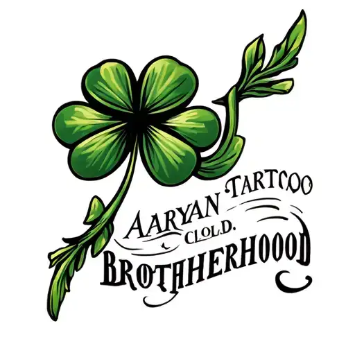 Aryan Brotherhood Clover tattoo design idea