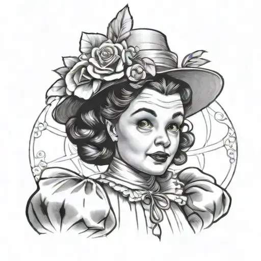 dorthy from wizard of oz tattoo design idea