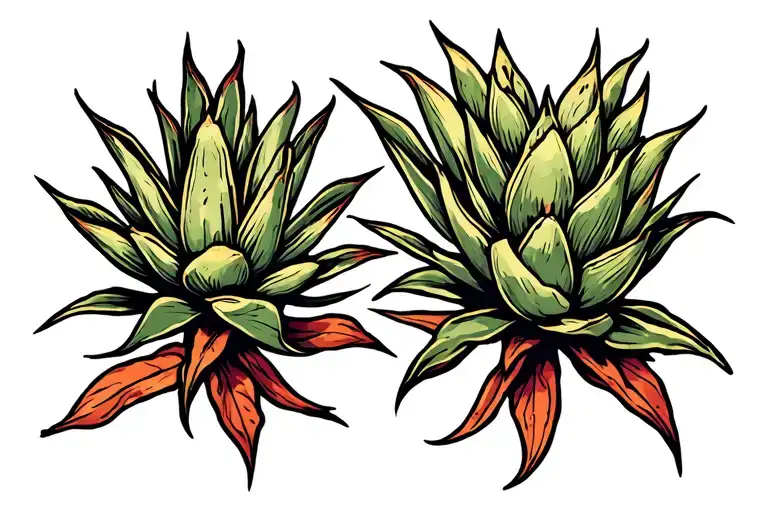 Agave tattoo design idea