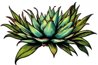 Agave tattoo design idea