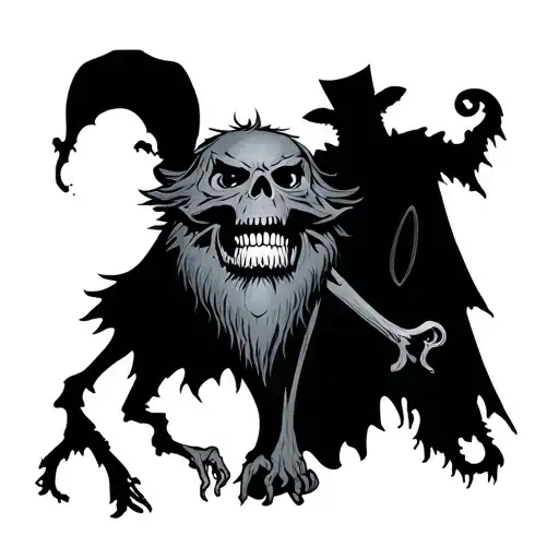 Disney world haunted mansion characters tattoo design idea