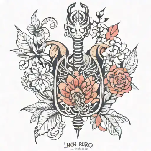 Lung tattoo design idea