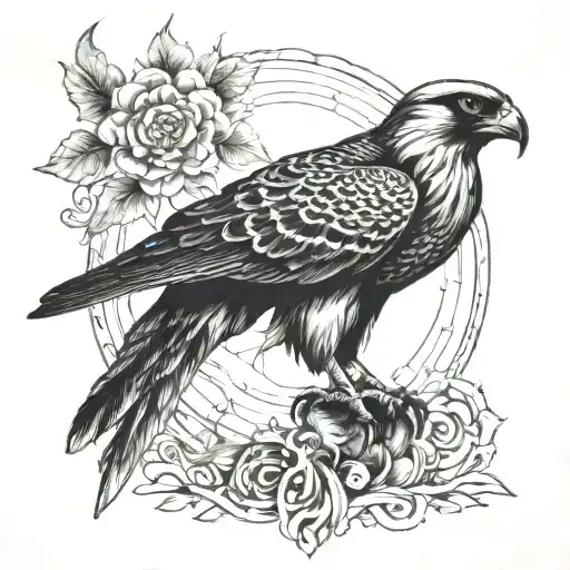 falcon Sikhism standing tall only falcon in tattoo only the falcon in the tattoo tattoo design idea