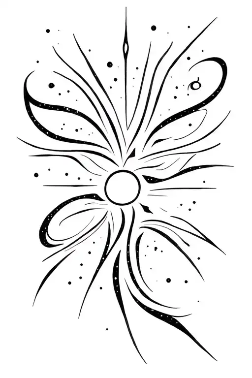 Maori, Male, the milky way galaxy tattoo design idea