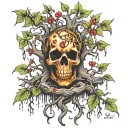 poison tree tattoo design idea