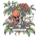 poison tree tattoo design idea