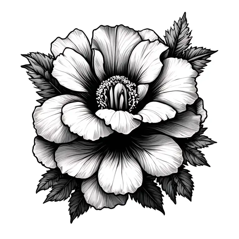 sweet William flower tattoo design idea