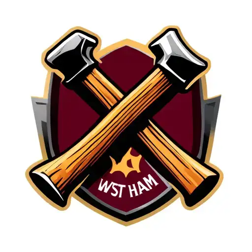 crossed hammer sign West Ham United hammers tattoo design idea