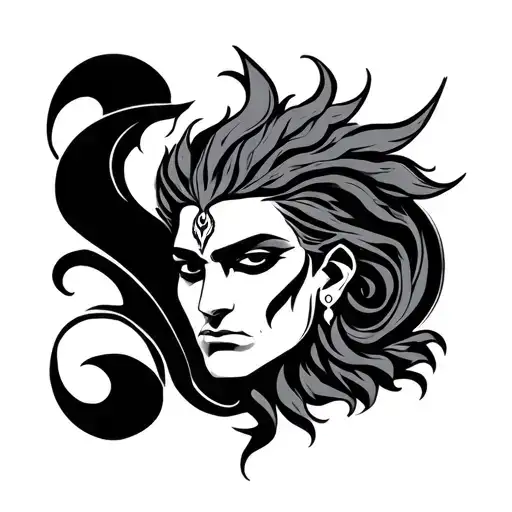 Karna tattoo design idea