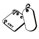 Army dog tags tattoo design idea
