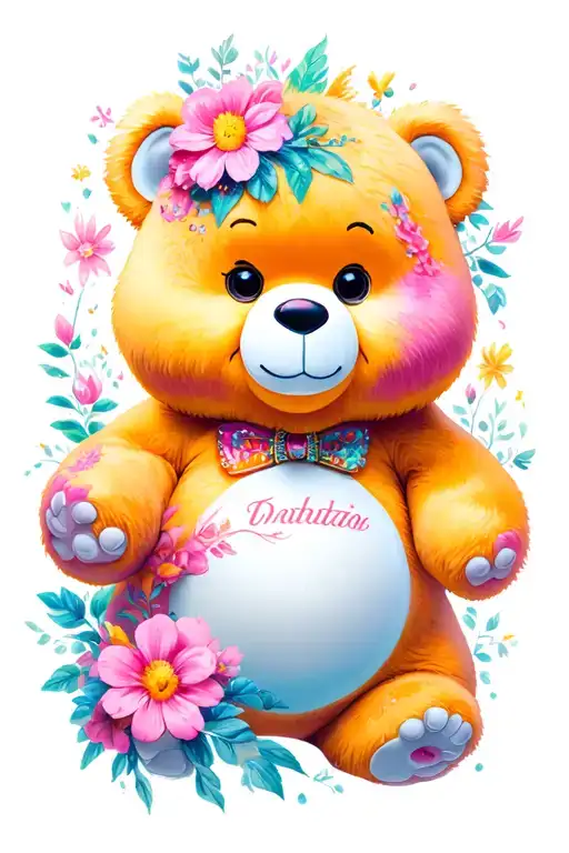 care bear tattoo design idea