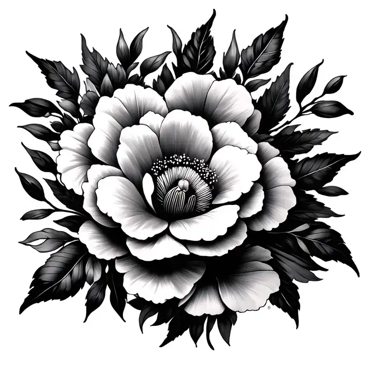 floral 12/14/17 tattoo design idea
