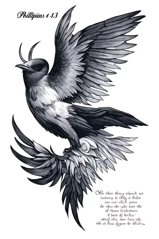 Philippians 4 13 tattoo design idea