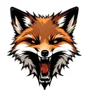 Fox Face tattoo design idea