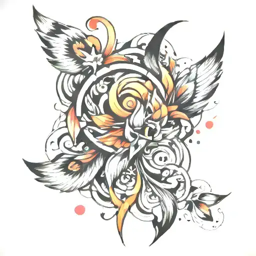 abstract tattoo design idea