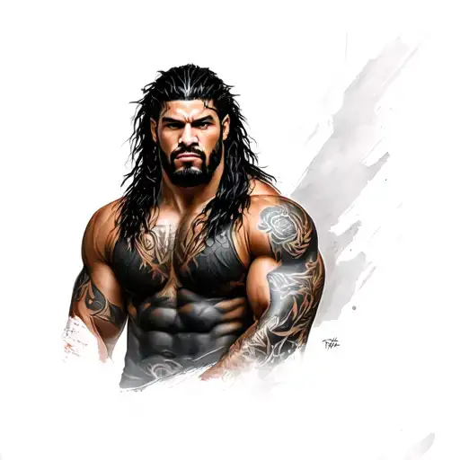 Roman Reigns tattoo design idea