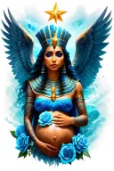 pharaoh, Goddess, Warrior with tattoos, Angel, Energy, Star, Galaxy, Love, Sex, Dez Eagle 9, pregnant, blue roses, ocean tattoo design idea