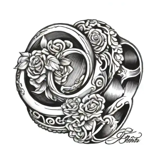 wedding ring tattoo tattoo design idea