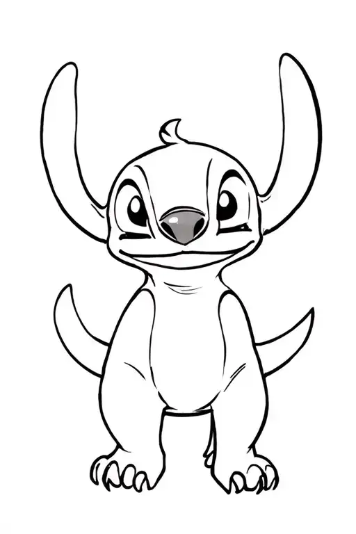 Dzhamba Jukiba from the cartoon Lilo and Stich tattoo design idea