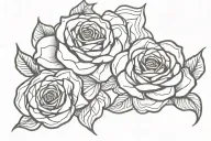 jayden and rose intertwined tattoo design idea