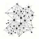 Pleiades Constellation tattoo design idea