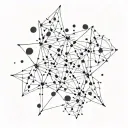 Pleiades Constellation tattoo design idea