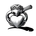 irish claddagh ring design tattoo design idea
