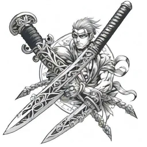 Zoro Sword tattoo design idea
