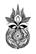 Obatala Orisha Symbol tattoo design idea
