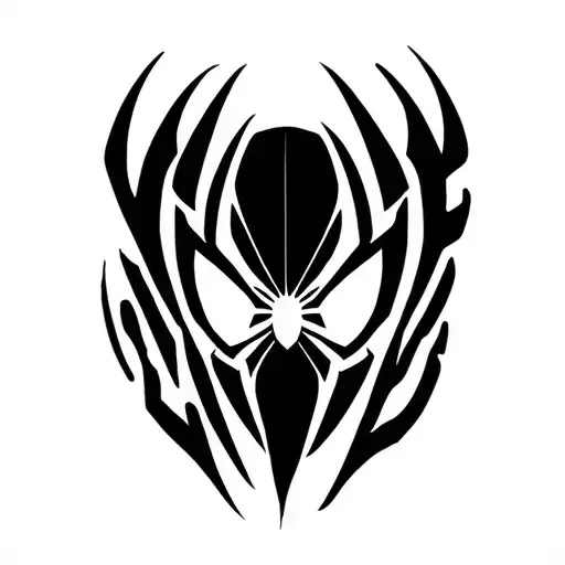 Spider-man symbol incorporating elements tattoo design idea