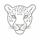 jaguar face tattoo design idea