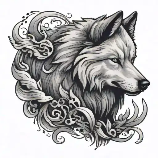 Eurasier Evoli arcane tattoo design idea