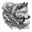 Eurasier Evoli arcane tattoo design idea