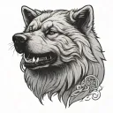 Eurasier Evoli arcane tattoo design idea